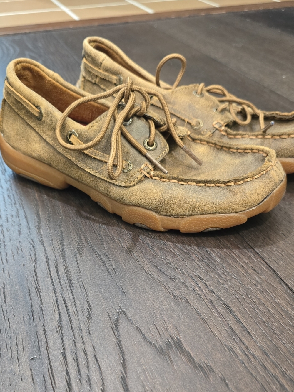 Boys Twisted X Leather Loafers